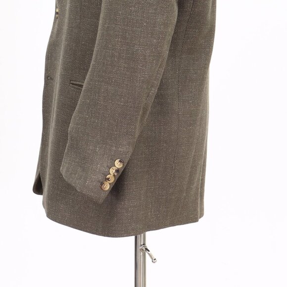 Hugo Boss 42R Beige Solid 3-Button Sport Coat Blazer Jacket V685 - Picture 6 of 11